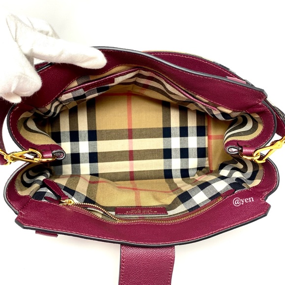 Burberry medium soft grain buckle satchel / shoulder bag - Picture 9 of 14